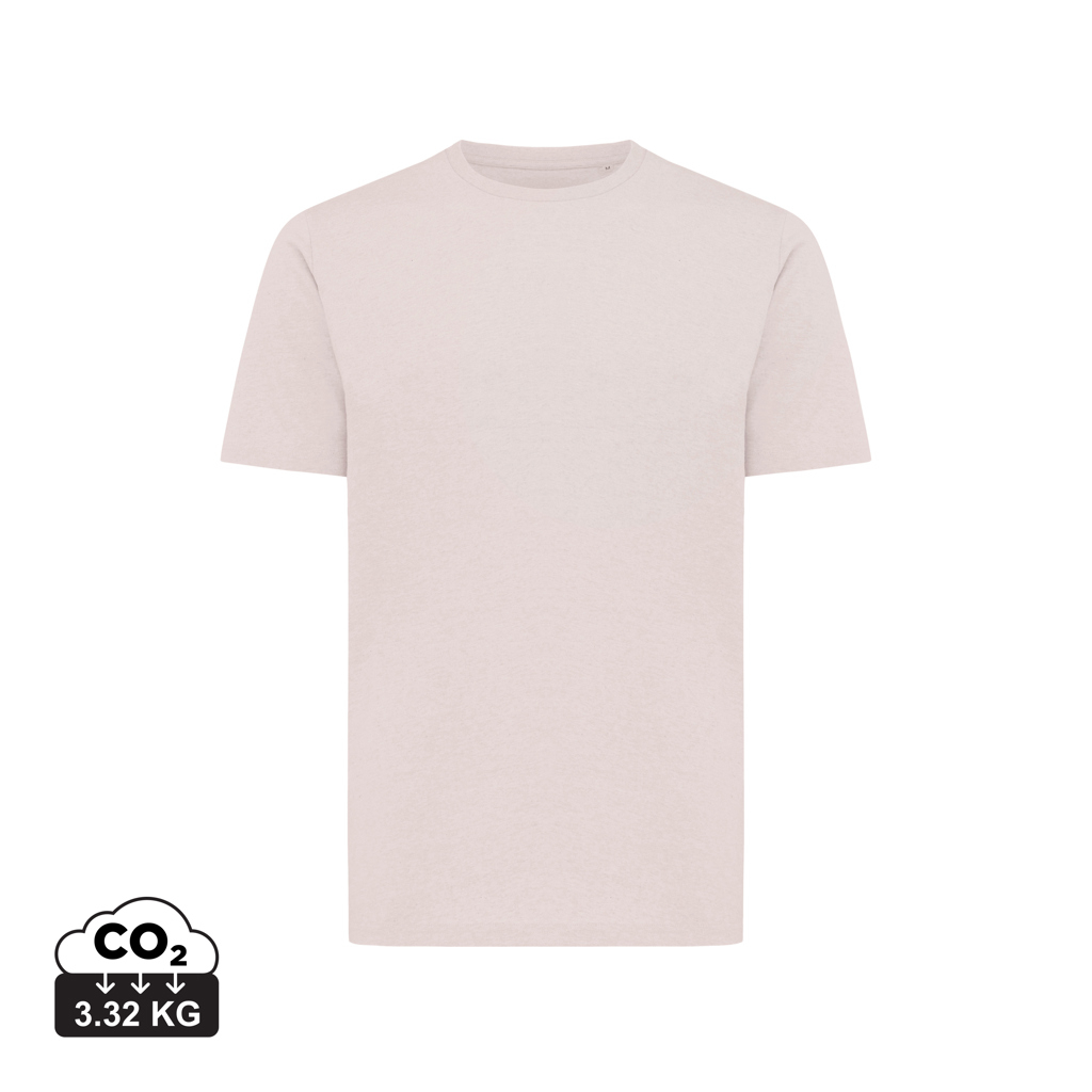 T-shirt en coton bio unisexe à personnaliser Sierra Iqoniq cloud pink